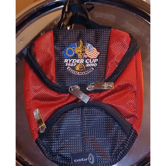 New Ryder Cup Celtic Manor 1927-2010 Asbri Golf ScoreCard Shoe Tee’s Ball Bag - Picture 1 of 14